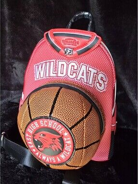 Loungefly Disney High School Musical Wildcats Mini Faux Leather Zip Backpack